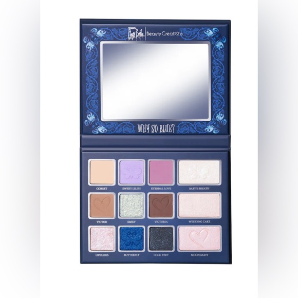 NWT Tim Burton's Corpse Bride x Beauty Creations"Why So Blue?" Multi-Use Palette - Picture 9 of 9